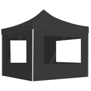 Partytent 3x3 m aluminium antraciet met wanden