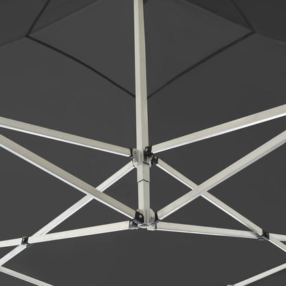 Partytent Inklapbaar Met Wanden 3X3 M Aluminium Antraciet 3 x 3 m