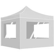 Partytent 3x3 m inklapbaar aluminium wit