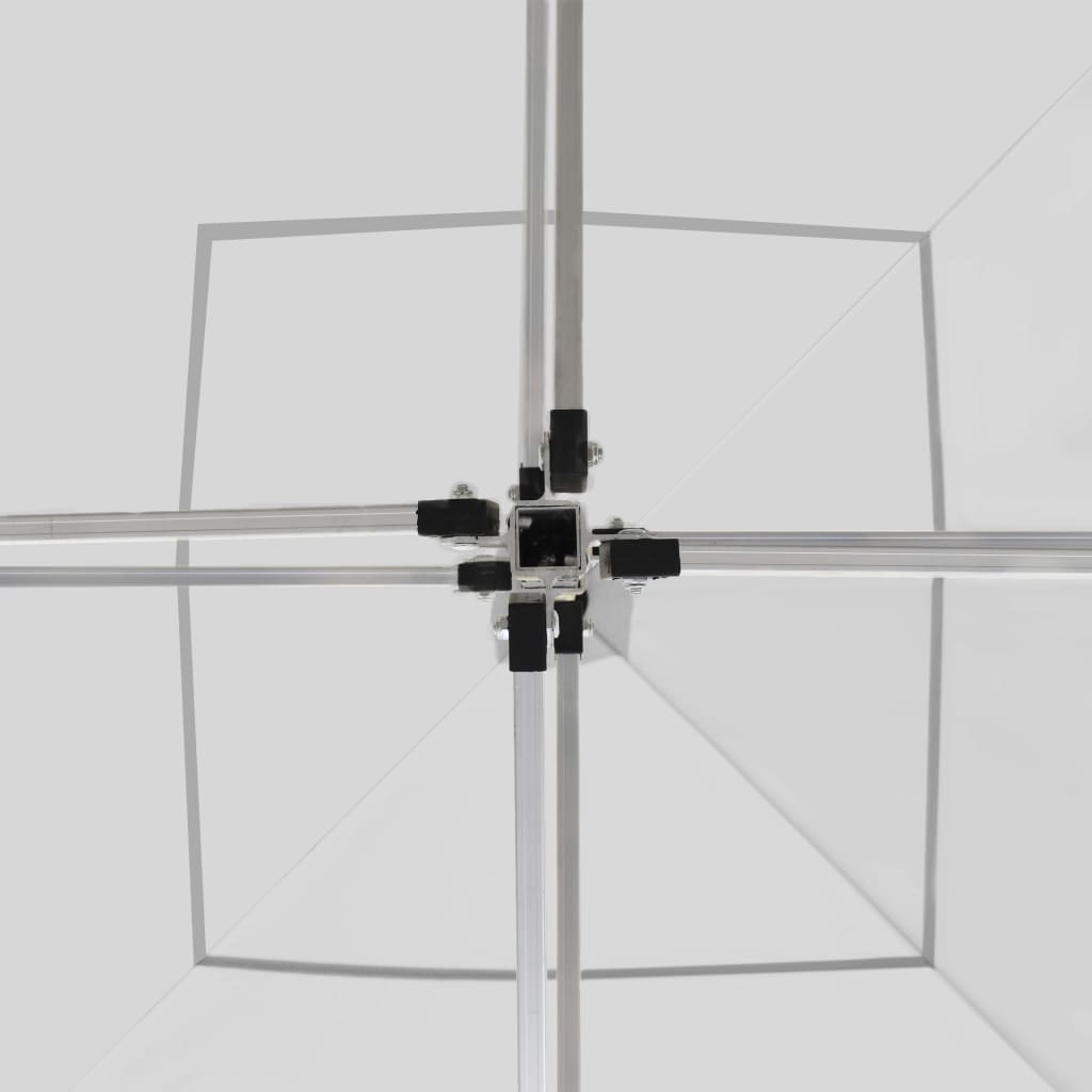 Partytent Inklapbaar Met Wanden 3X3 M Aluminium Wit 3 x 3 m
