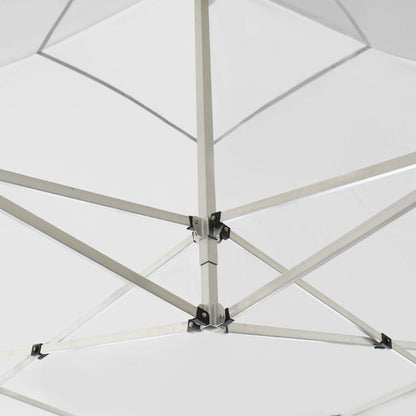 Partytent Inklapbaar Met Wanden 3X3 M Aluminium Wit 3 x 3 m