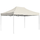 Professional pop-up party tent 4.5x3 m aluminum cream