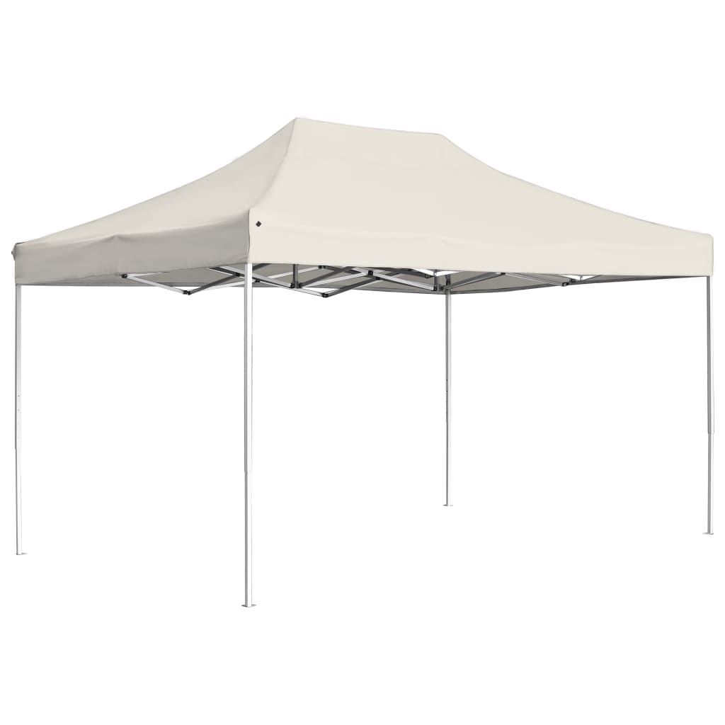 Partytent Professioneel Inklapbaar 4,5X3 M Aluminium Crème 4.5 x 3 m