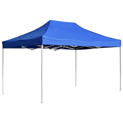 Partytent Professioneel Inklapbaar 4,5X3 M Aluminium Blauw 4.5 x 3 m
