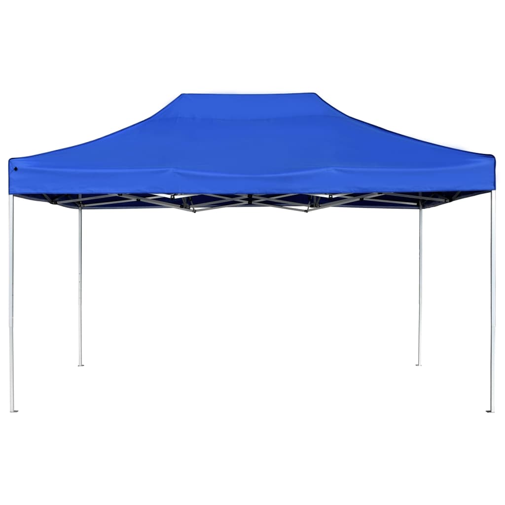 Partytent Professioneel Inklapbaar 4,5X3 M Aluminium Blauw 4.5 x 3 m