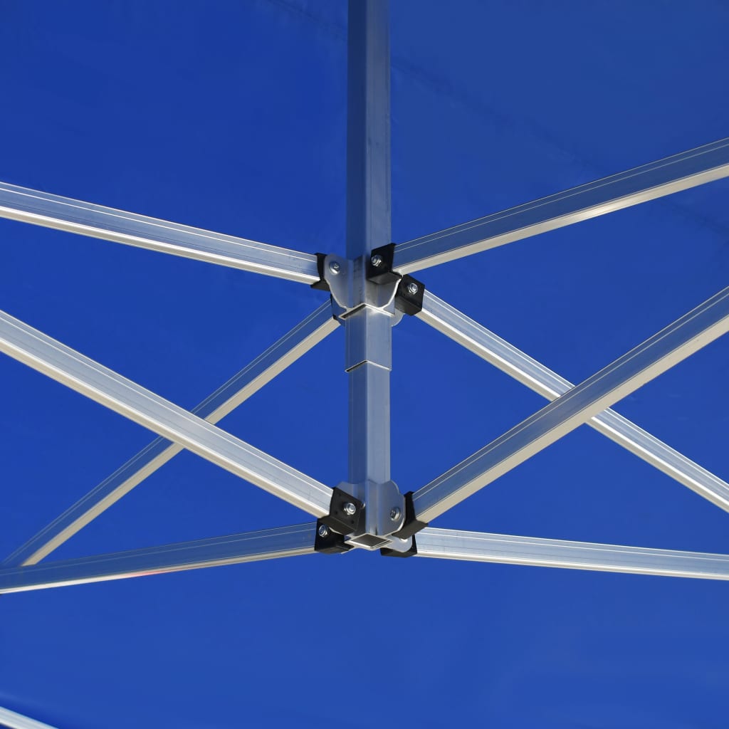 Partytent Professioneel Inklapbaar 4,5X3 M Aluminium Blauw 4.5 x 3 m