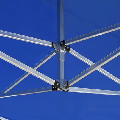 Partytent Professioneel Inklapbaar 4,5X3 M Aluminium Blauw 4.5 x 3 m