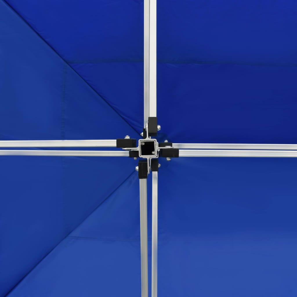 Partytent Professioneel Inklapbaar 4,5X3 M Aluminium Blauw 4.5 x 3 m