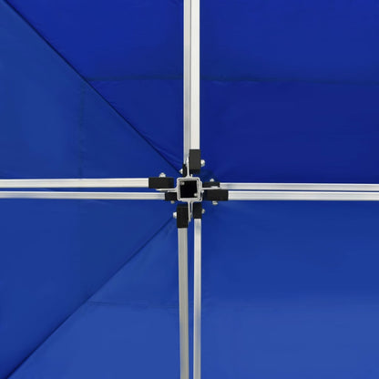 Partytent Professioneel Inklapbaar 4,5X3 M Aluminium Blauw 4.5 x 3 m