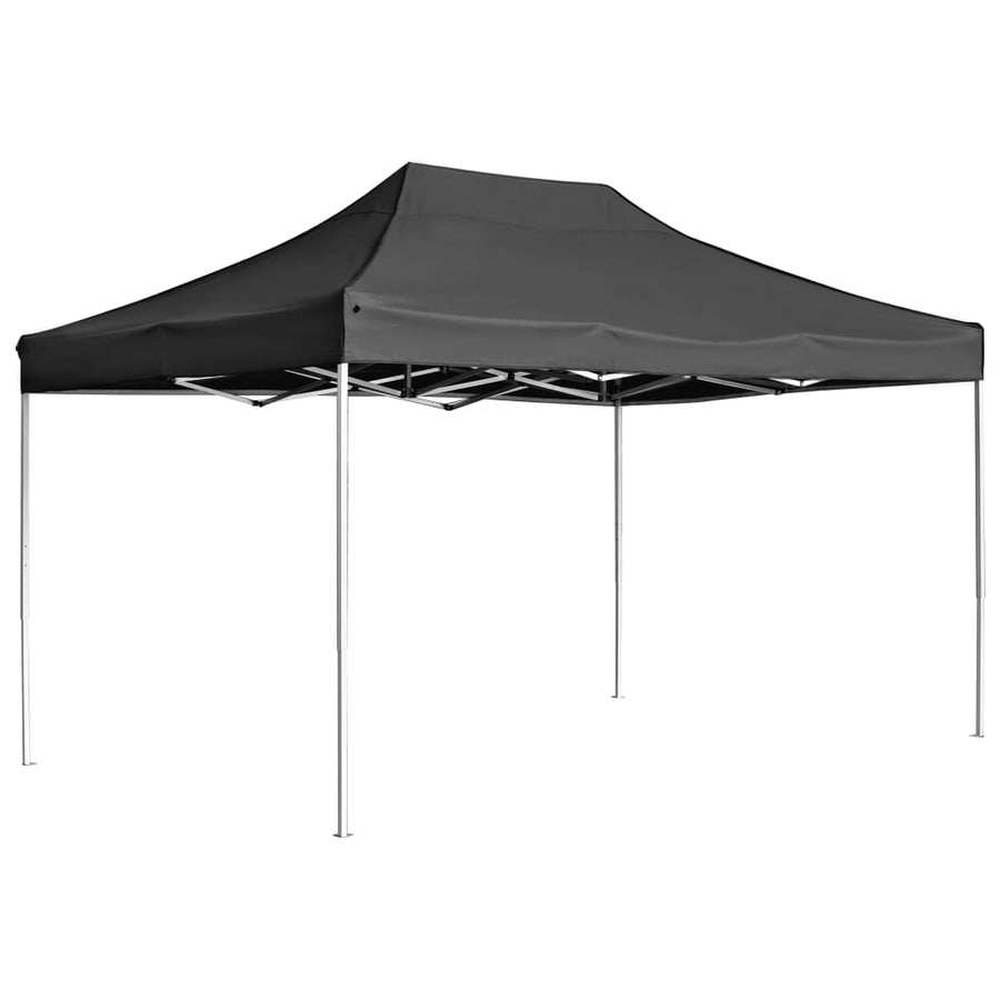Partytent Professioneel Inklapbaar 4,5X3 M Aluminium Antraciet 4.5 x 3 m