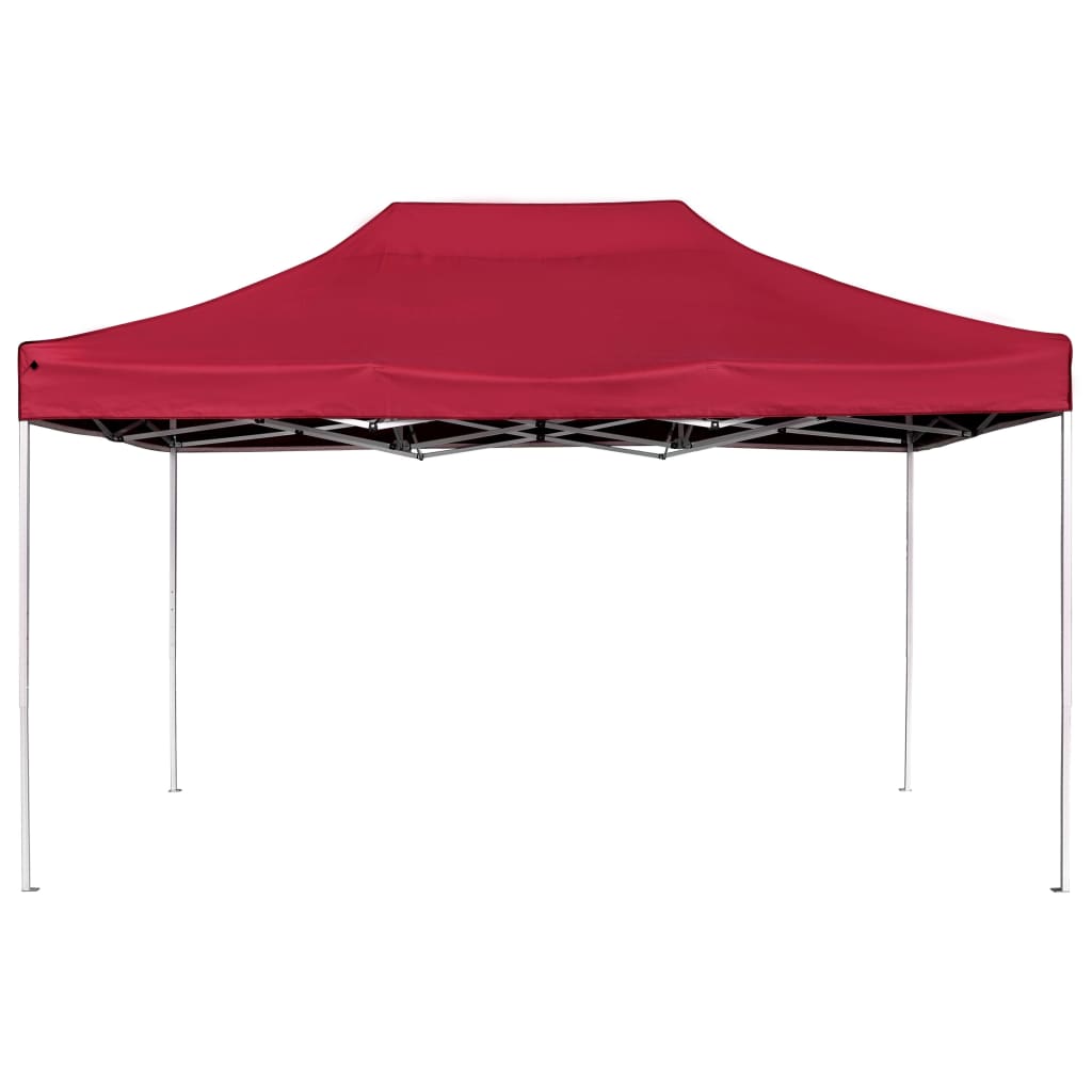 Partytent Professioneel Inklapbaar 4,5X3 M Aluminium 4.5 x 3 m Wijnrood
