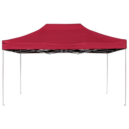 Partytent Professioneel Inklapbaar 4,5X3 M Aluminium 4.5 x 3 m Wijnrood