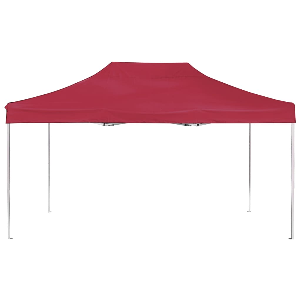 Partytent Professioneel Inklapbaar 4,5X3 M Aluminium 4.5 x 3 m Wijnrood