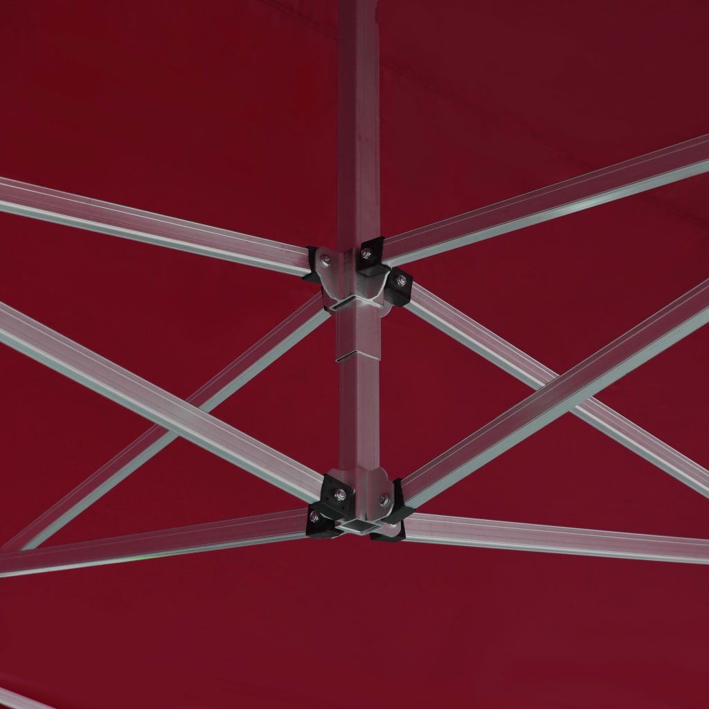 Partytent Professioneel Inklapbaar 4,5X3 M Aluminium 4.5 x 3 m Wijnrood
