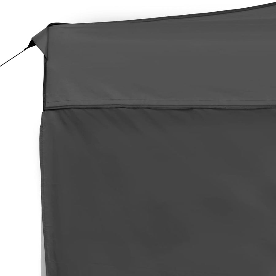 Partytent Inklapbaar Met Wanden 4,5X3 M Aluminium Antraciet 4.5 x 3 m