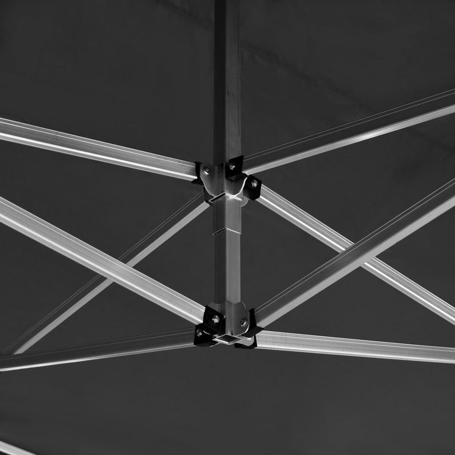 Partytent Inklapbaar Met Wanden 4,5X3 M Aluminium Antraciet 4.5 x 3 m