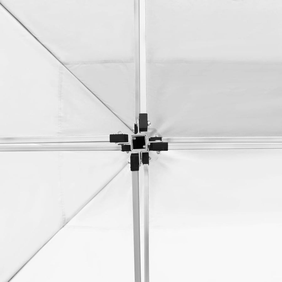 Partytent Inklapbaar Met Wanden 4,5X3 M Aluminium Wit 4.5 x 3 m