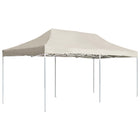 Professional folding party tent 6x3 m aluminum cream