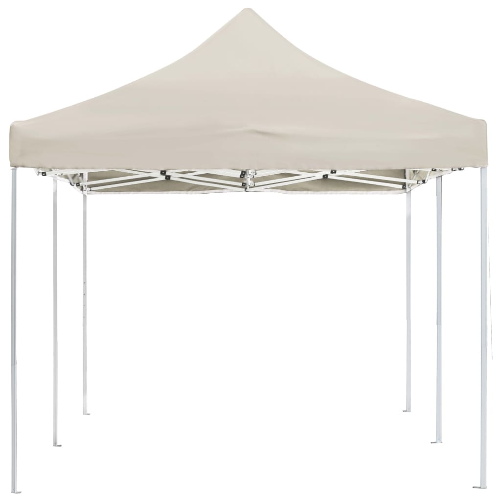 Partytent professioneel inklapbaar 6x3 m aluminium crème