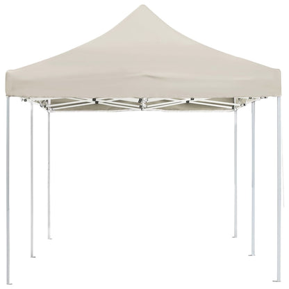 Partytent professioneel inklapbaar 6x3 m aluminium crème