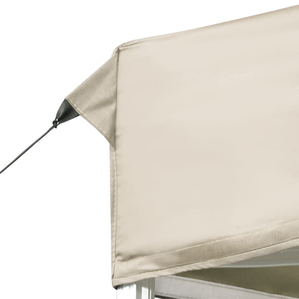 Partytent professioneel inklapbaar 6x3 m aluminium crème