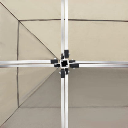 Partytent professioneel inklapbaar 6x3 m aluminium crème