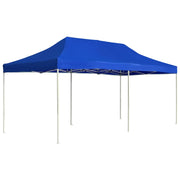 Partytent 6x3 m inklapbaar aluminium blauw