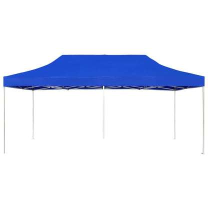 Partytent professioneel inklapbaar 6x3 m aluminium blauw
