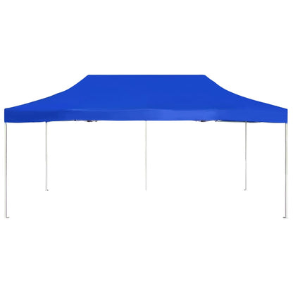Partytent professioneel inklapbaar 6x3 m aluminium blauw