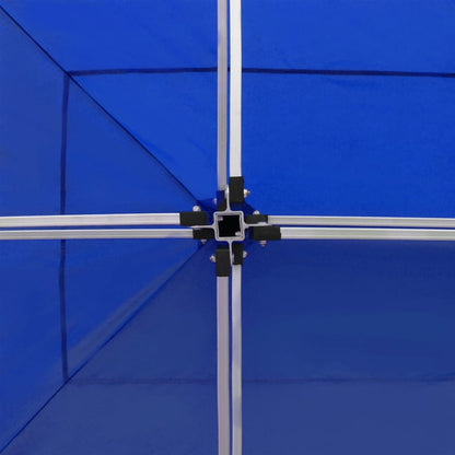 Partytent professioneel inklapbaar 6x3 m aluminium blauw