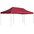 Partytent 6x3 m aluminium inklapbaar rood