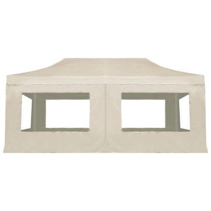 Partytent Inklapbaar Met Wanden Aluminium 6 x 3 m Crème