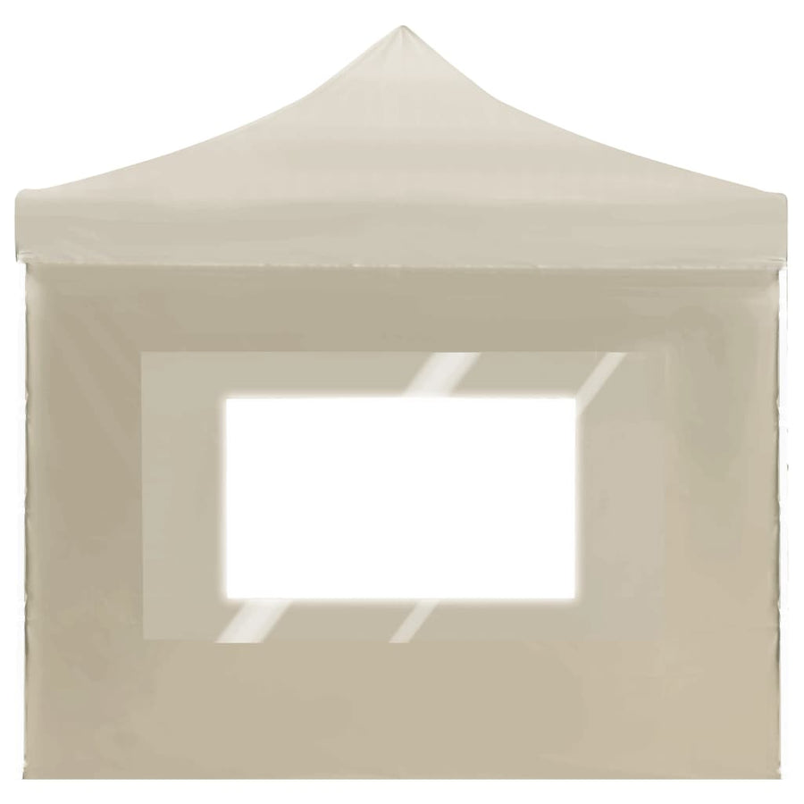 Partytent Inklapbaar Met Wanden Aluminium 6 x 3 m Crème