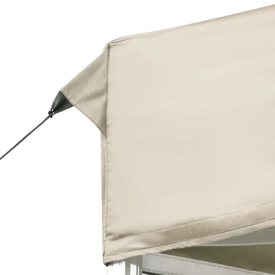 Partytent Inklapbaar Met Wanden Aluminium 6 x 3 m Crème