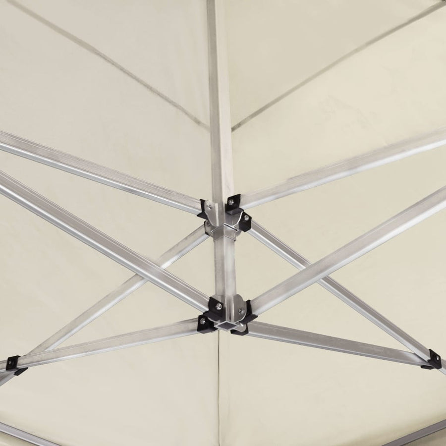 Partytent Inklapbaar Met Wanden Aluminium 6 x 3 m Crème