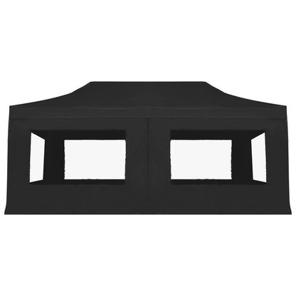 Partytent inklapbaar met wanden 6x3 m aluminium antraciet