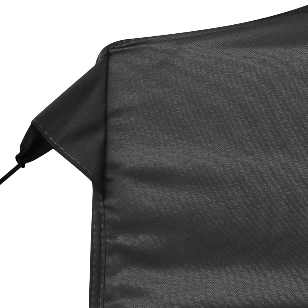Partytent inklapbaar met wanden 6x3 m aluminium antraciet