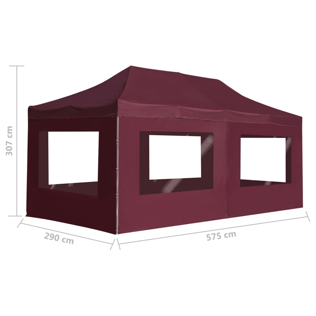 Partytent Inklapbaar Met Wanden Aluminium 6 x 3 m