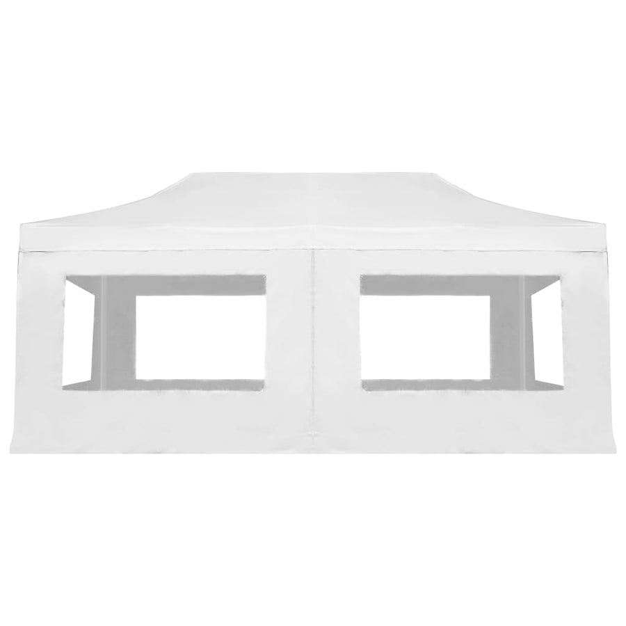Partytent Inklapbaar Met Wanden Aluminium 6 x 3 m Wit