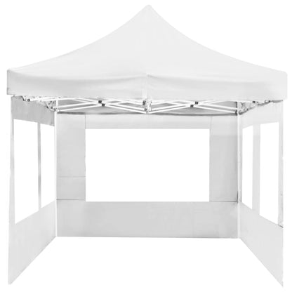 Partytent Inklapbaar Met Wanden Aluminium 6 x 3 m Wit