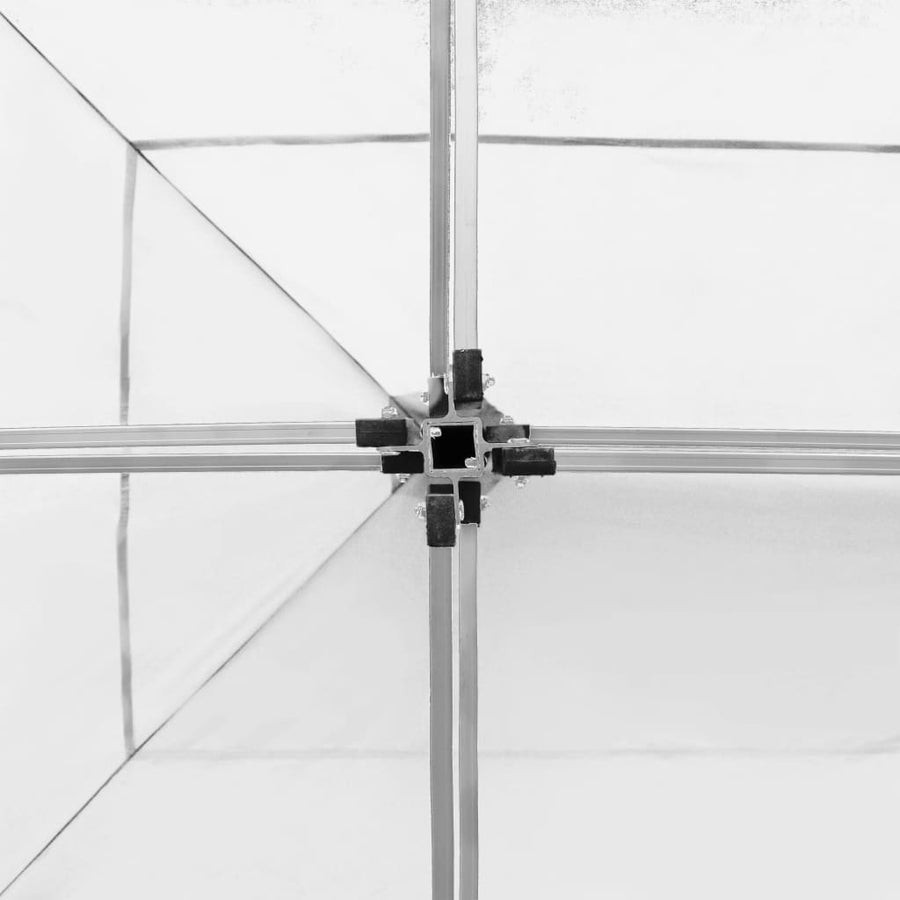 Partytent Inklapbaar Met Wanden Aluminium 6 x 3 m Wit