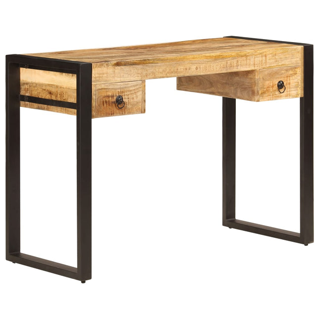 Bureau Met 2 Lades 110 x 50 x 77 cm massief mangohout