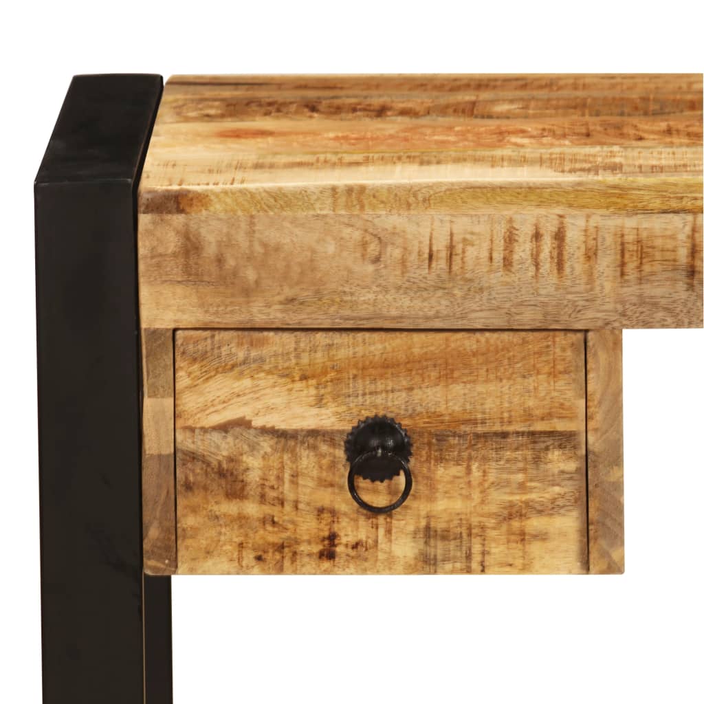 Bureau met 2 lades 110x50x77 cm massief mangohout
