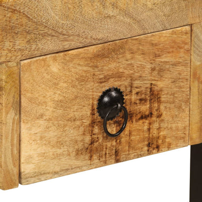 Bureau met 2 lades 110x50x77 cm massief mangohout