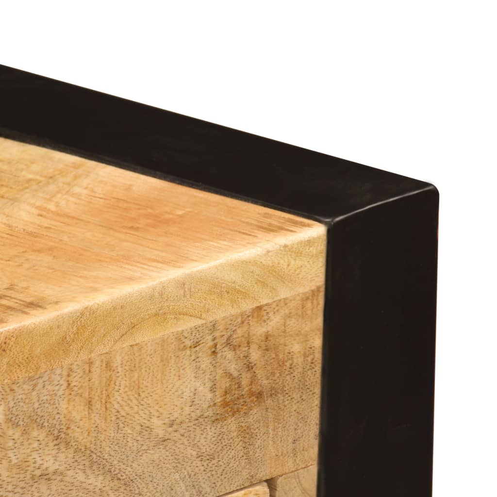 Bureau met 2 lades 110x50x77 cm massief mangohout