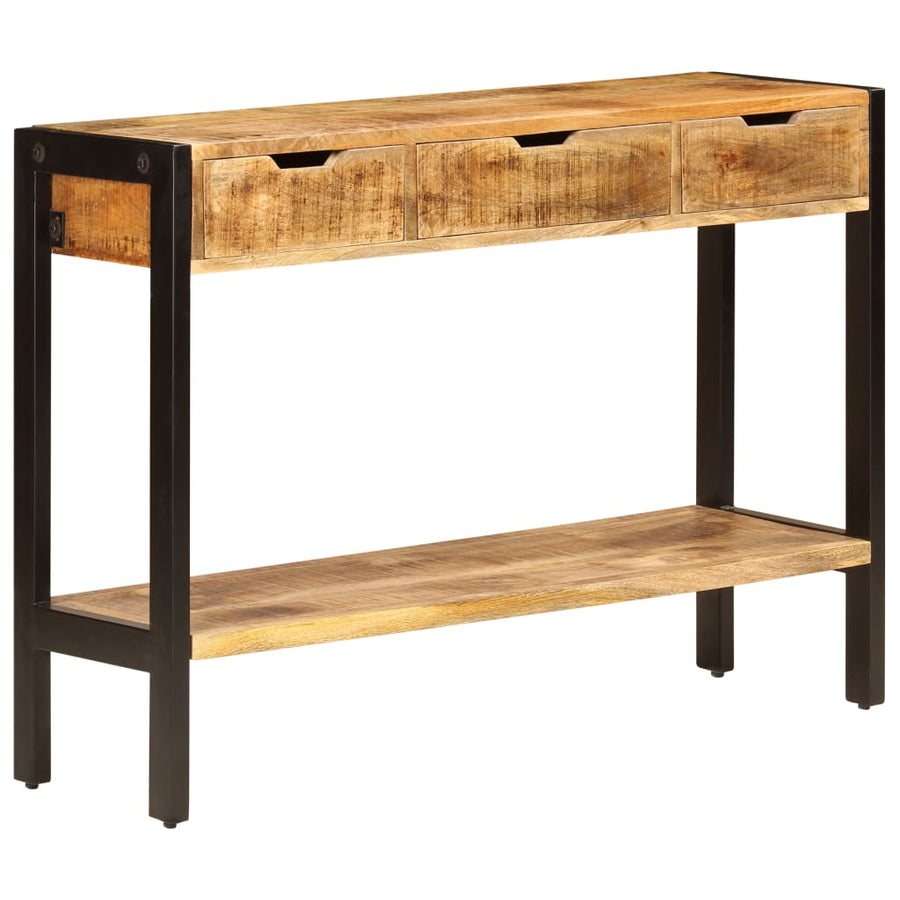 Dressoir Met 3 Lades 110X35X75 Cm massief mangohout