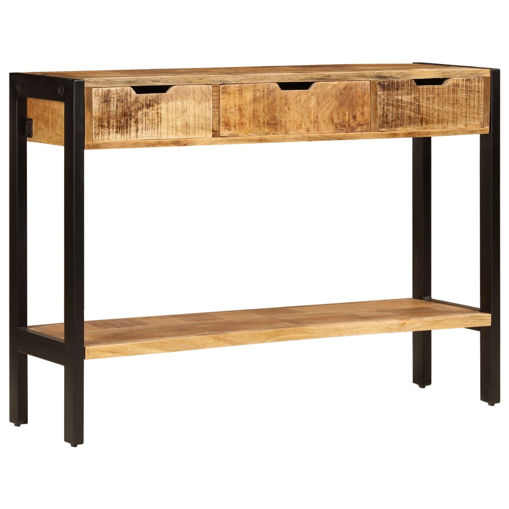 Dressoir Met 3 Lades 110X35X75 Cm massief mangohout