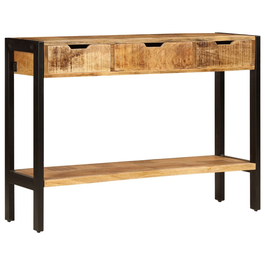 Dressoir Met 3 Lades 110X35X75 Cm massief mangohout