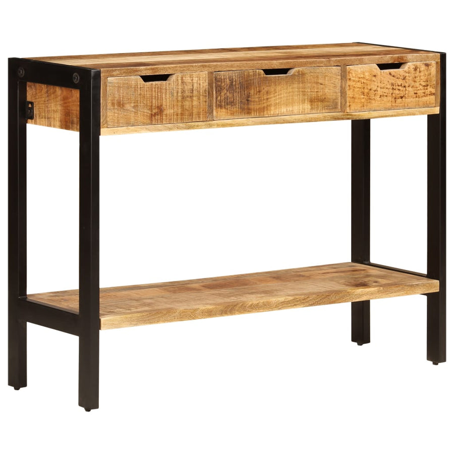 Dressoir Met 3 Lades 110X35X75 Cm massief mangohout