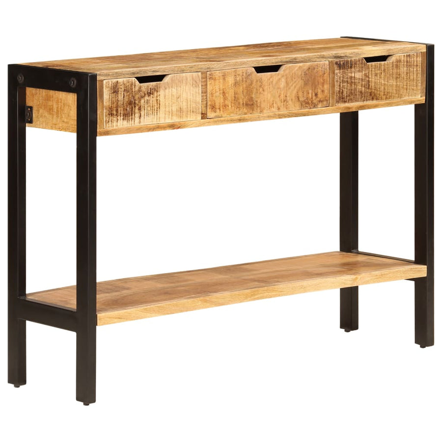 Dressoir Met 3 Lades 110X35X75 Cm massief mangohout